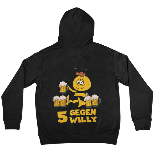 5 gegen Willy (Backprint)  - Unisex Hoodie