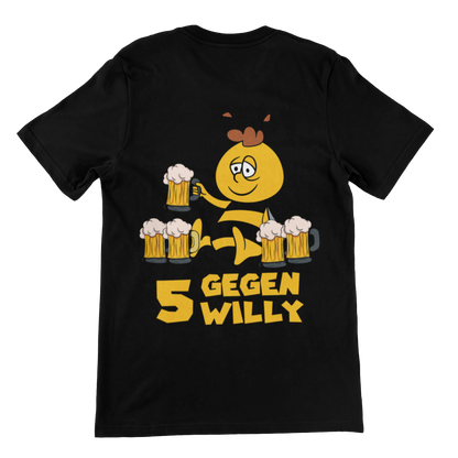 5 gegen Willy (Backprint)  - Unisex Shirt