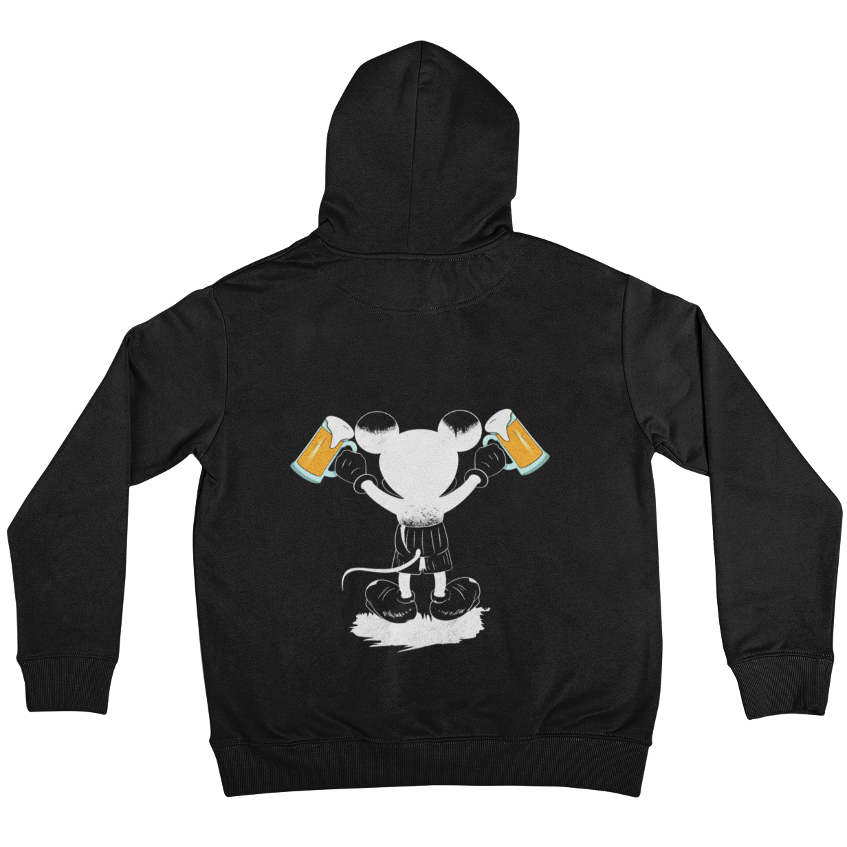 Beermouse (Backprint)  - Unisex Hoodie