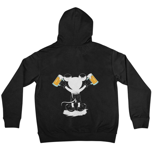 Beermouse (Backprint)  - Unisex Hoodie