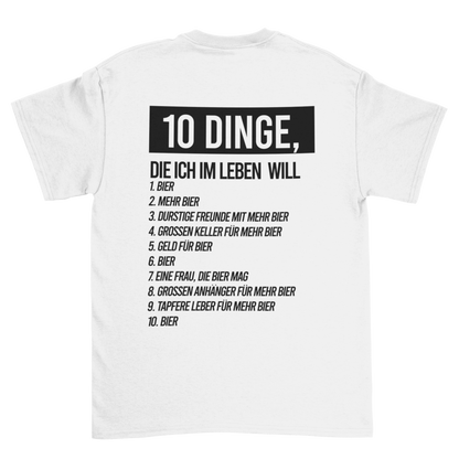 10 Dinge (Backprint) - Unisex Shirt