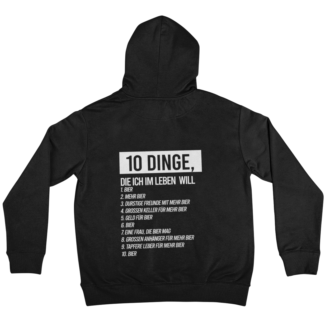 10 Dinge (Backprint) - Unisex Hoodie