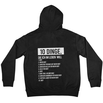 10 Dinge (Backprint) - Unisex Hoodie