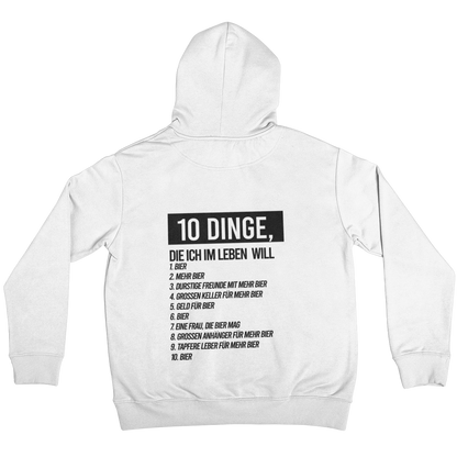 10 Dinge (Backprint) - Unisex Hoodie