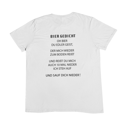 Bier Gedicht (Backprint) - Unisex Shirt