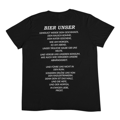 Bier Unser (Backprint) - Unisex Shirt