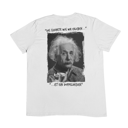 Einstein Doppeldecker (Backprint) - Unisex Shirt