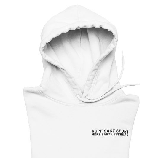 Herz sagt Leberkas - Unisex Hoodie