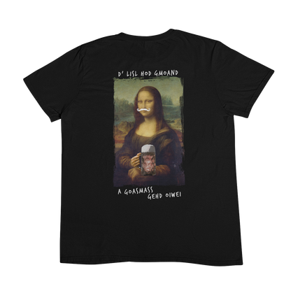 Mona Lisa Goaßmass (Backprint) - Unisex Shirt