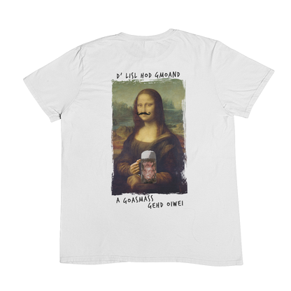 Mona Lisa Goaßmass (Backprint) - Unisex Shirt