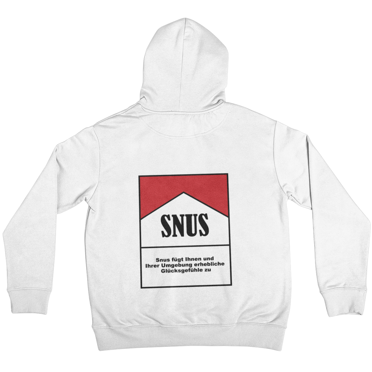 Zigarettenschachtel Snus (Backprint) - Unisex Hoodie