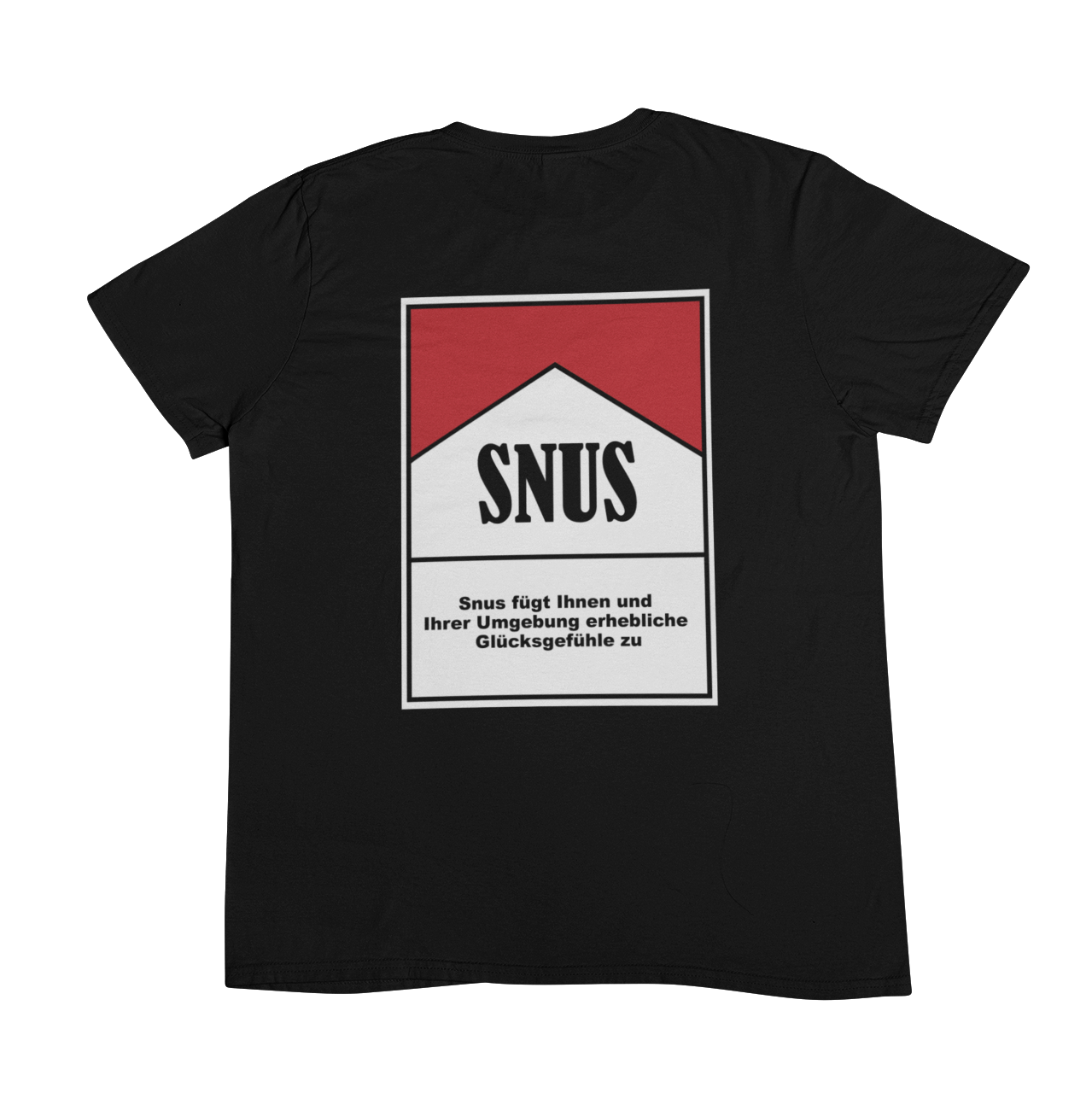 Zigarettenschachtel Snus (Backprint) - Unisex Shirt