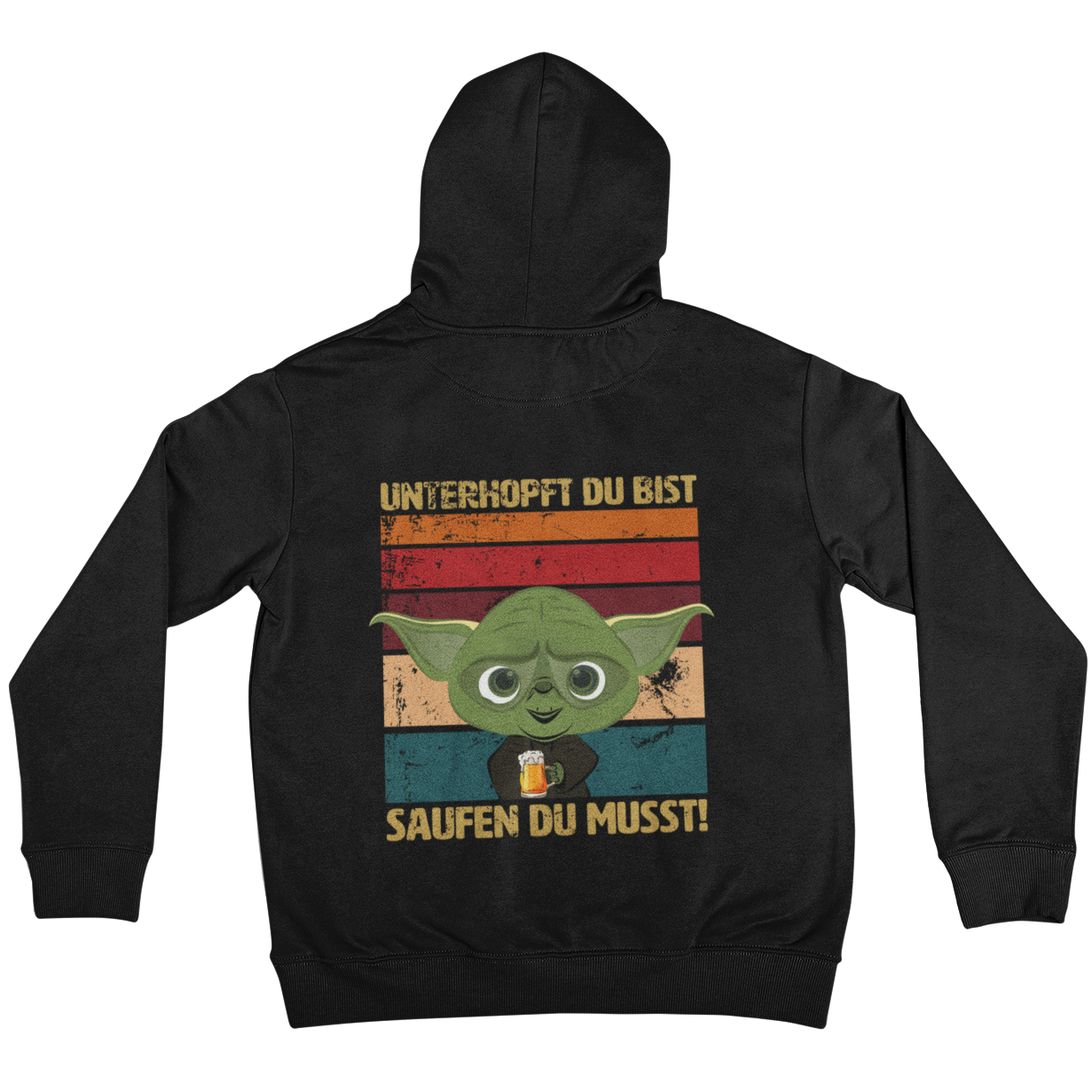 Unterhopft du bist (Backprint) - Unisex Hoodie