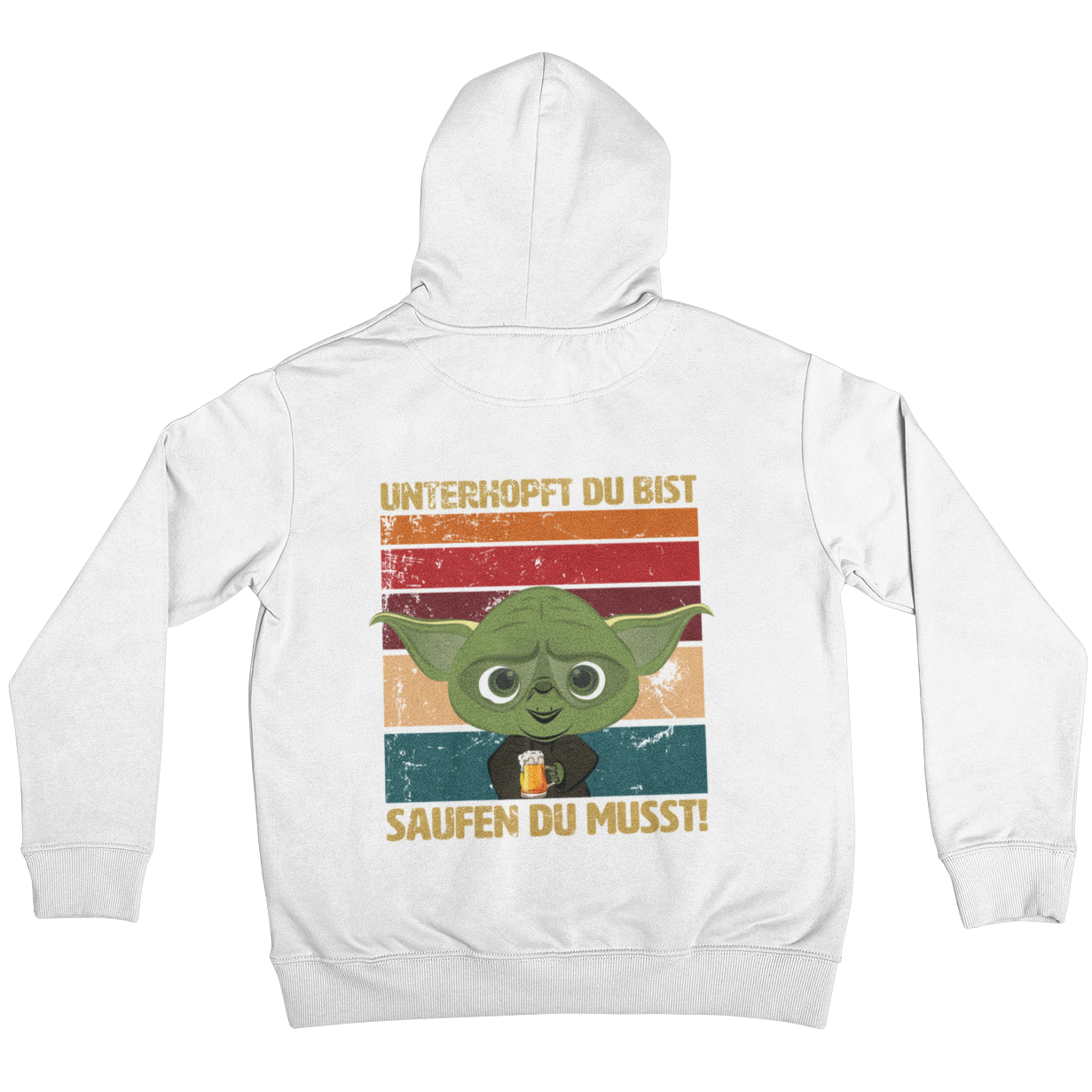 Unterhopft du bist (Backprint) - Unisex Hoodie