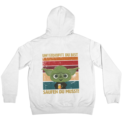 Unterhopft du bist (Backprint) - Unisex Hoodie