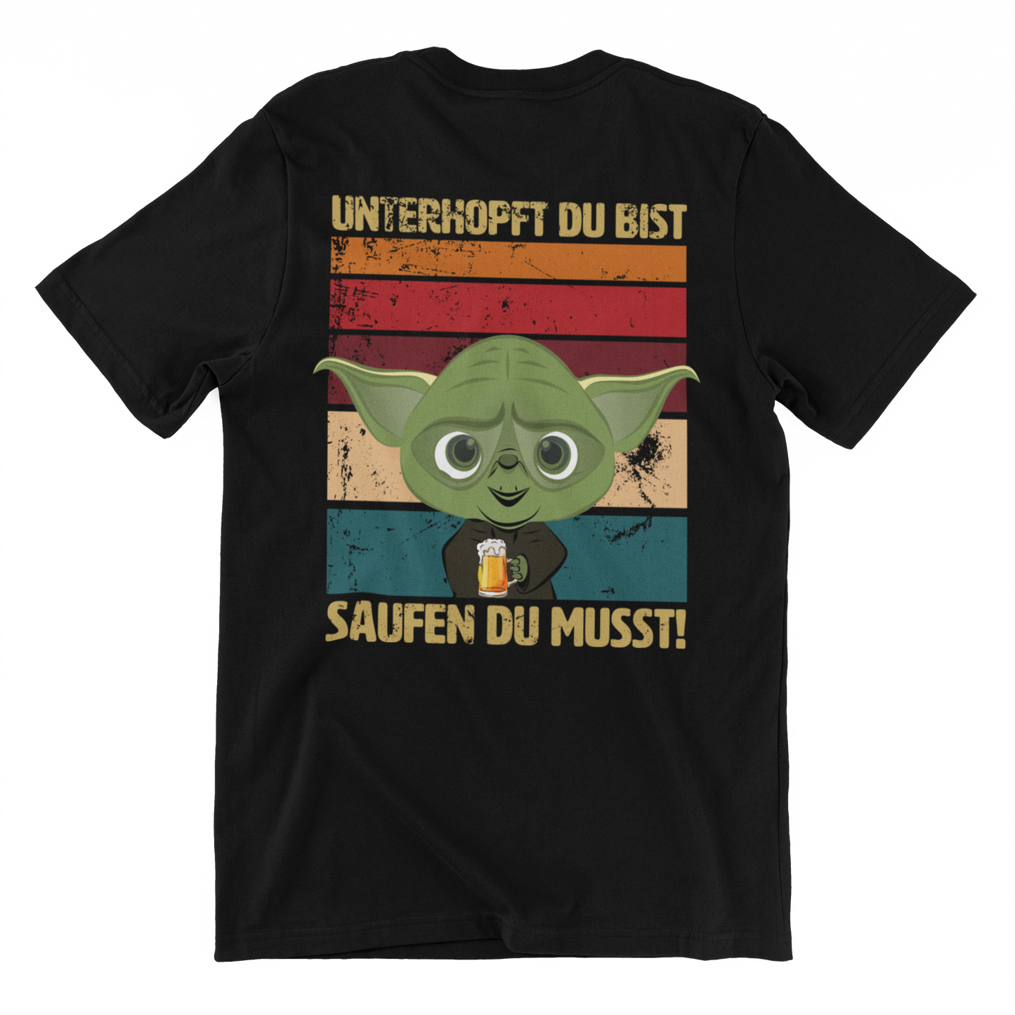 Unterhopft du bist (Backprint) - Unisex Shirt