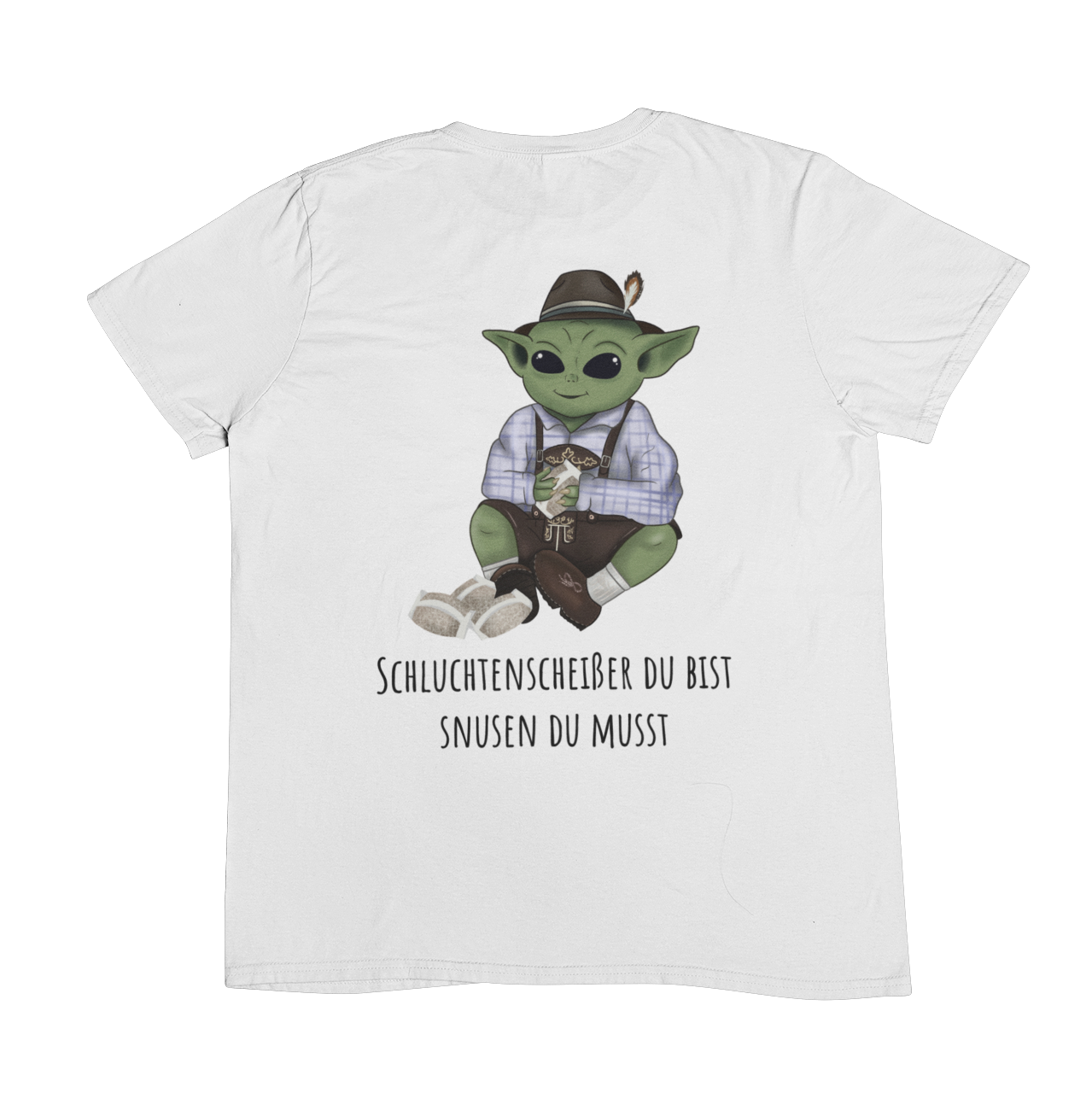 Schluchtenscheißer du bist (Backprint) - Unisex Shirt