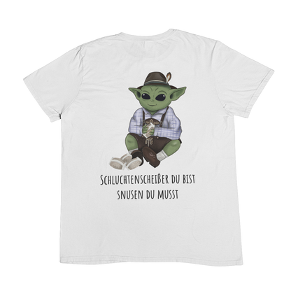 Schluchtenscheißer du bist (Backprint) - Unisex Shirt